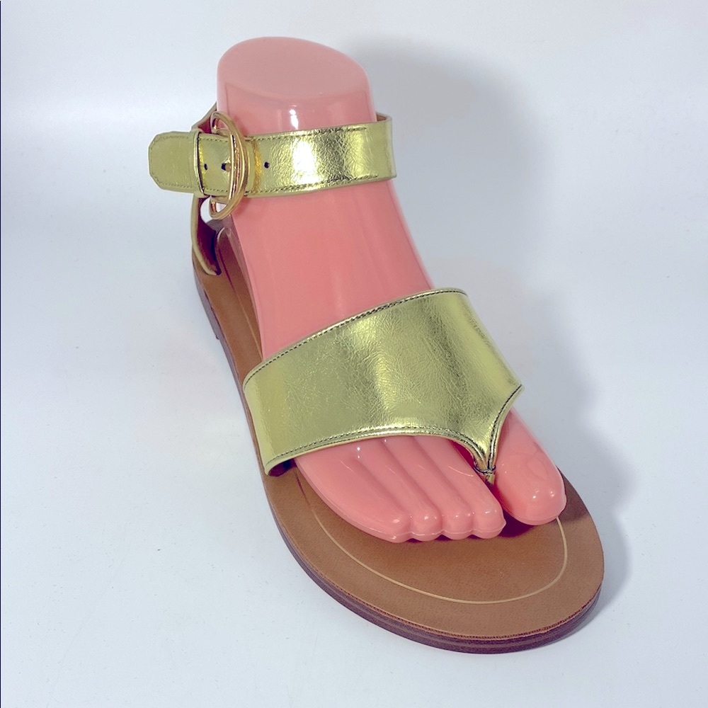 REDUCED Franco Sarto Ruth Sandal in metallic Green Sz 7.5 NWT